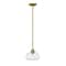 Z-Lite Amon 1 Light Mini Pendant, Satin Gold And Clear Seedy 722MP-SG - alternate 4